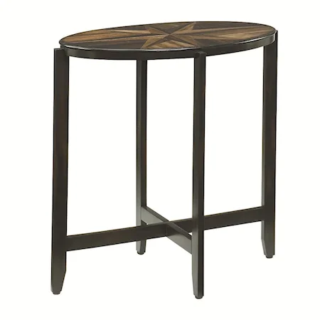 Abacca Bark Top Accent Table